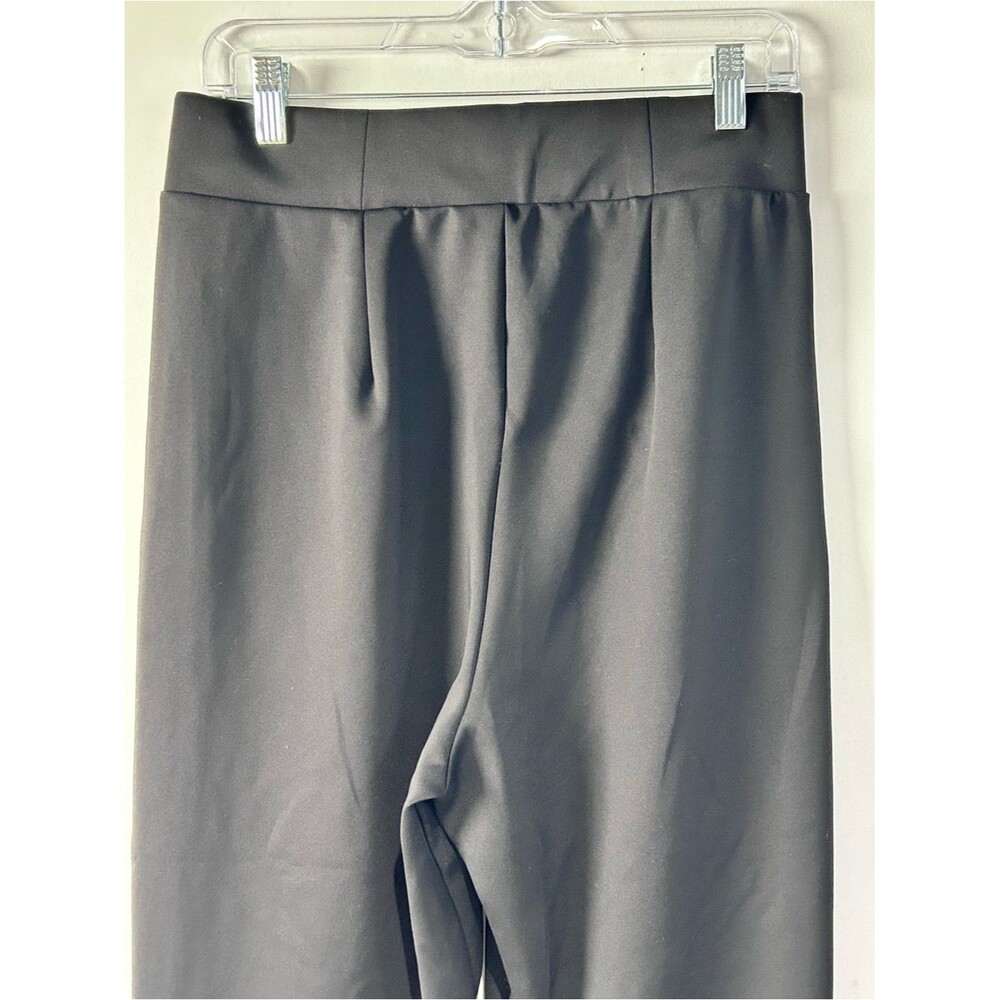 adidas Active Wide Leg Pants Black Women’s Medium Stretch Zip Pocket Athleisure - Picture 8 of 10